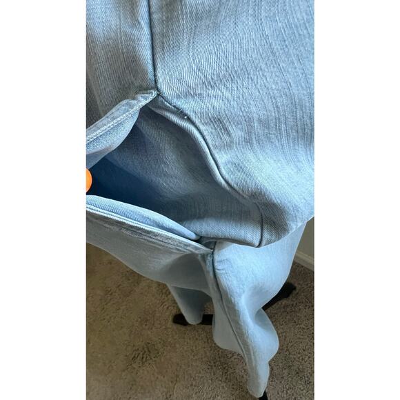 CLOTH & STONE Chambray Button Down Long Sleeve Belted Jumpsuit Sz Small - Picture 6 of 10